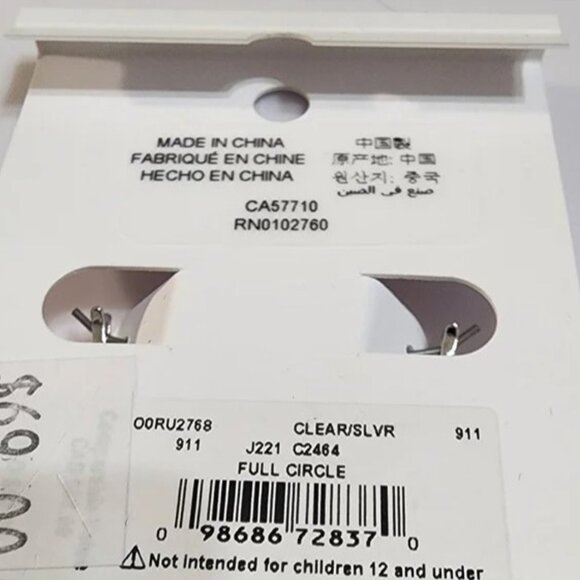 kate spade Silver Hoop Earrings Full Circle Huggies - Picture 4 of 6